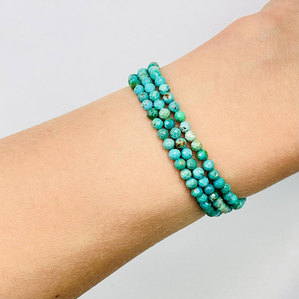 Бусины для украшений из Бирюзы (110 бусин)