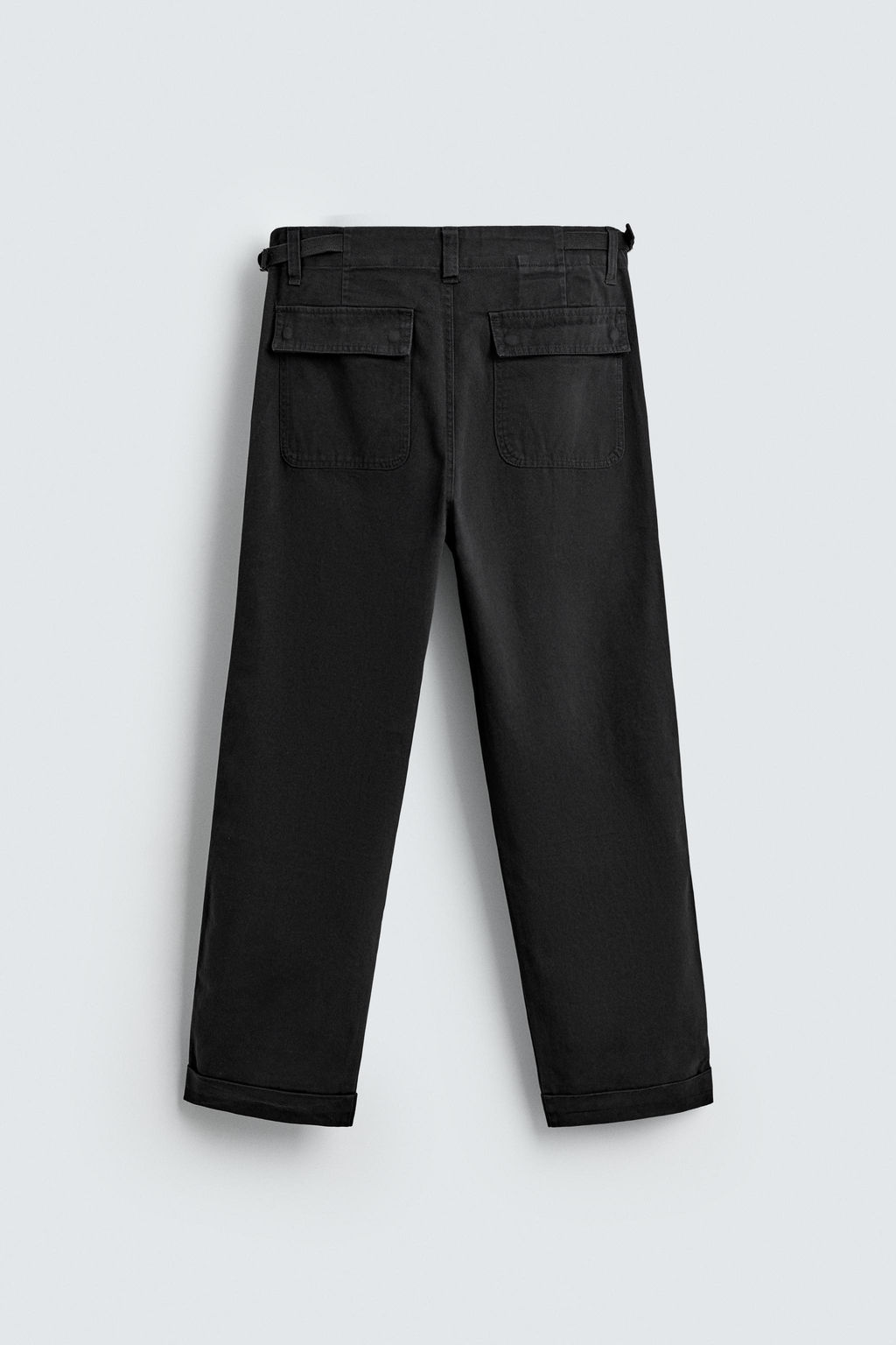 TWILL STRAIGHT-LEG TROUSERS - Zara фото 7