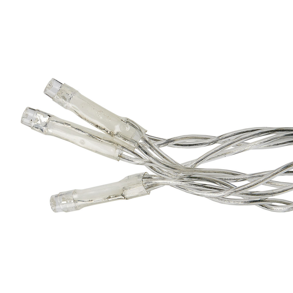 ULD-B50006-880/TTK MULTI IP44 Бахрома светодиодная с эффектом мерцания, 50м. Соединяемая. 880 светодиодов. Красный, синий, желтый, зеленый свет. Провод прозрачный. ТМ Uniel