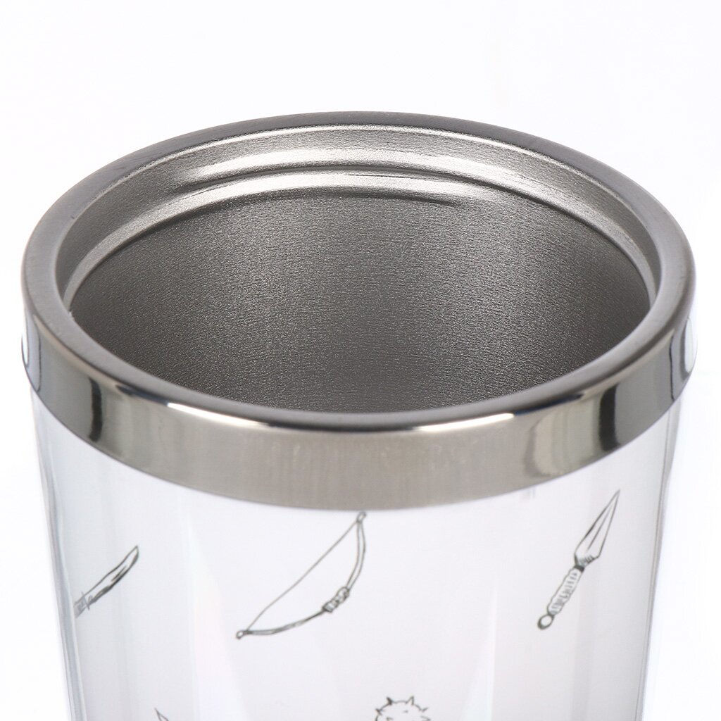 Термокружка нерж. сталь, пластик, 0.42 л, , Захватывать мир, колба нерж., FD-06-17 (449147) /DANIKS/  фото 3