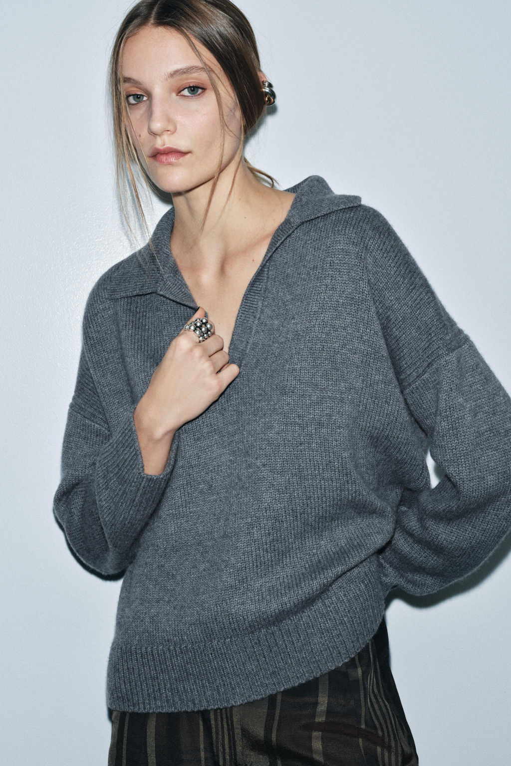 WOOL AND CASHMERE POLO JUMPER - Zara фото 2