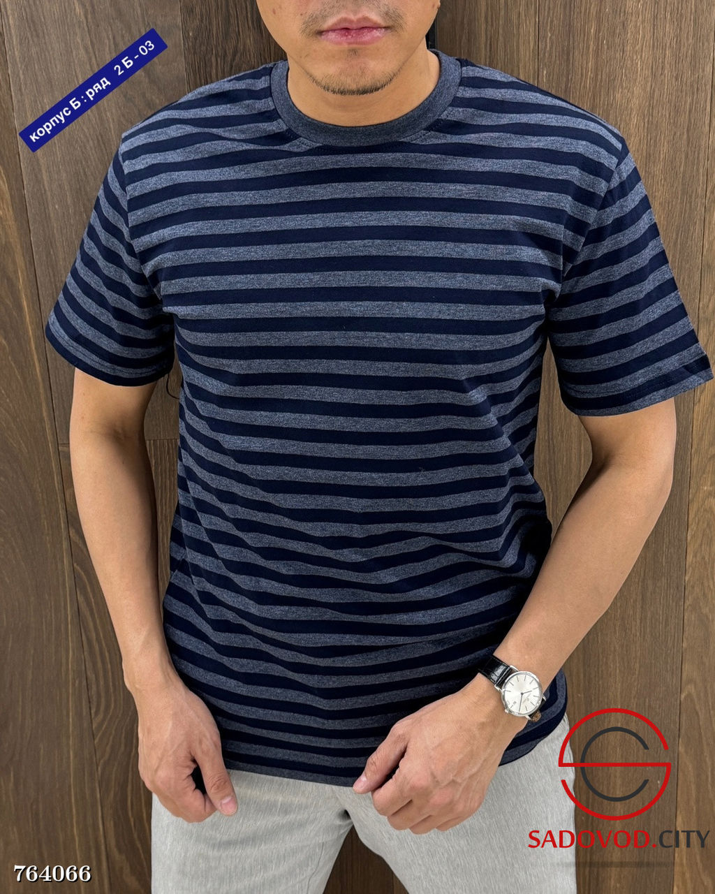 Мужская футболка с полоской