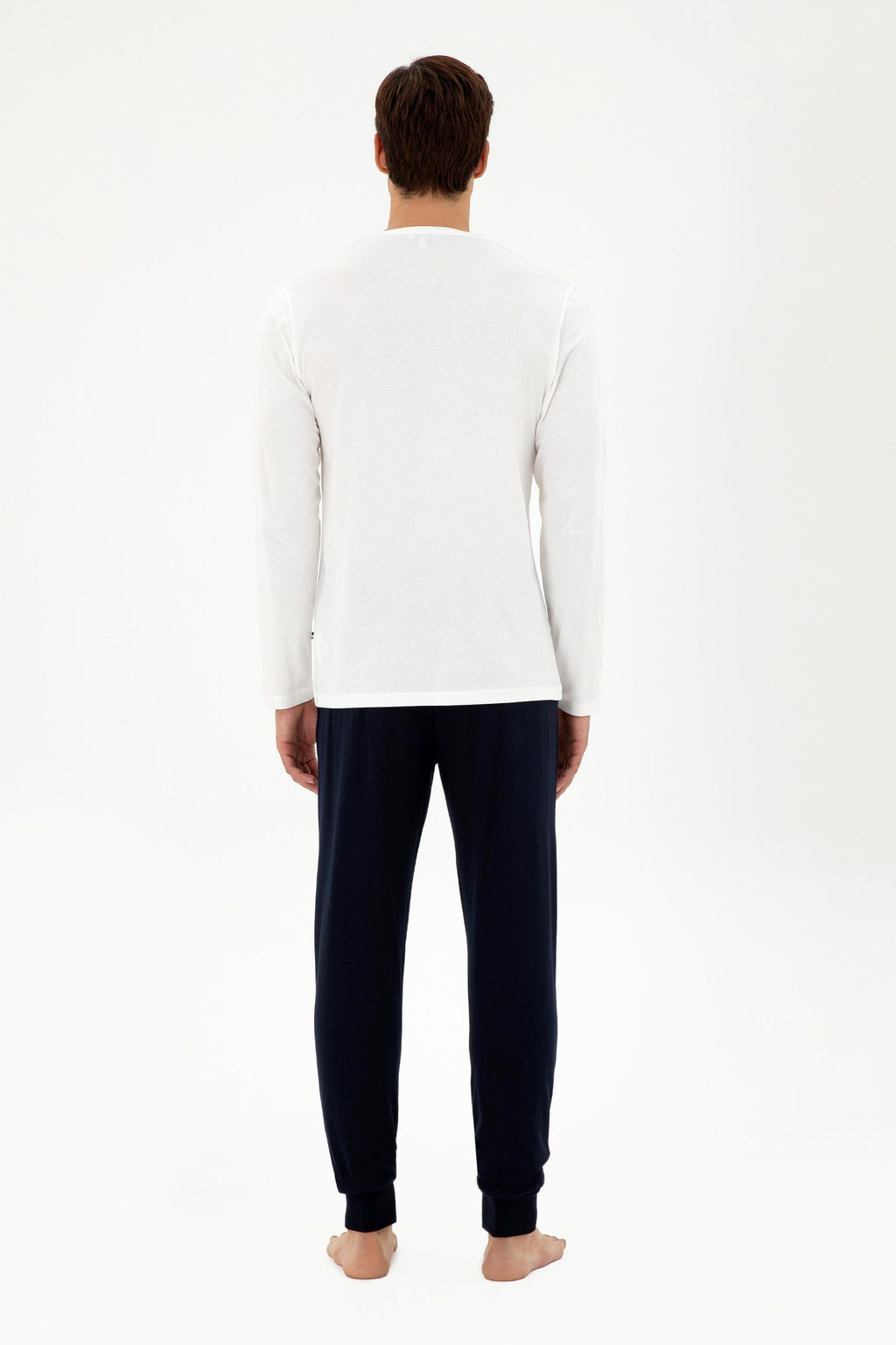 Мужской пижамный комплект цвета экрю Неожиданная скидка в корзине - U.s. polo assn фото 4