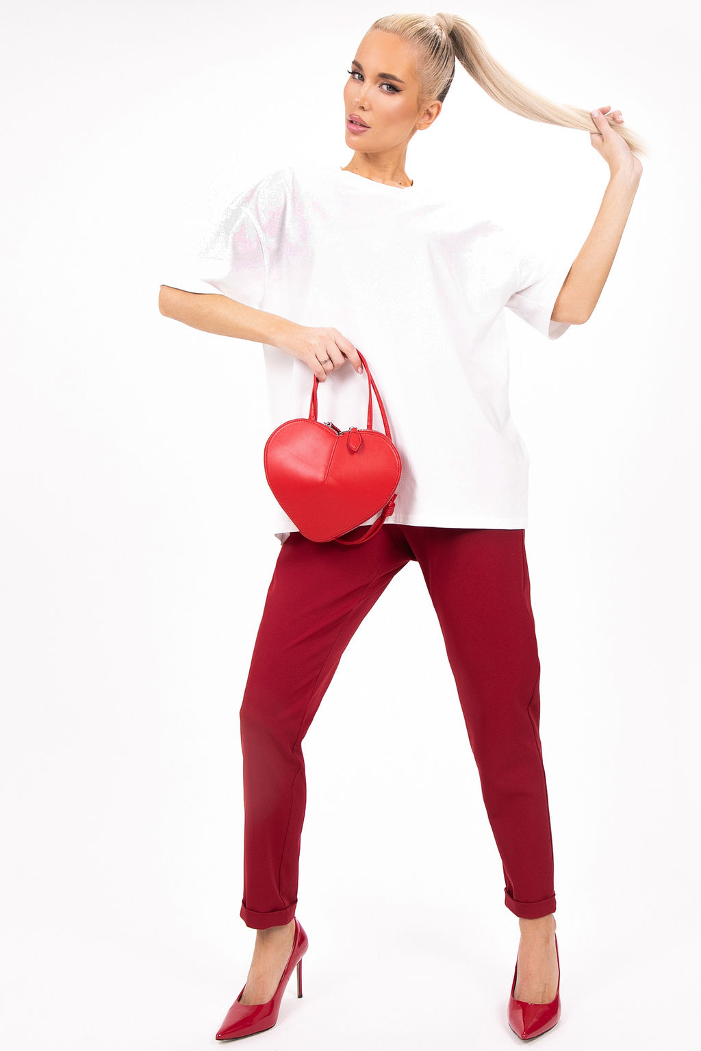 Брюки Саббиани (красный) - Эльза фото 3