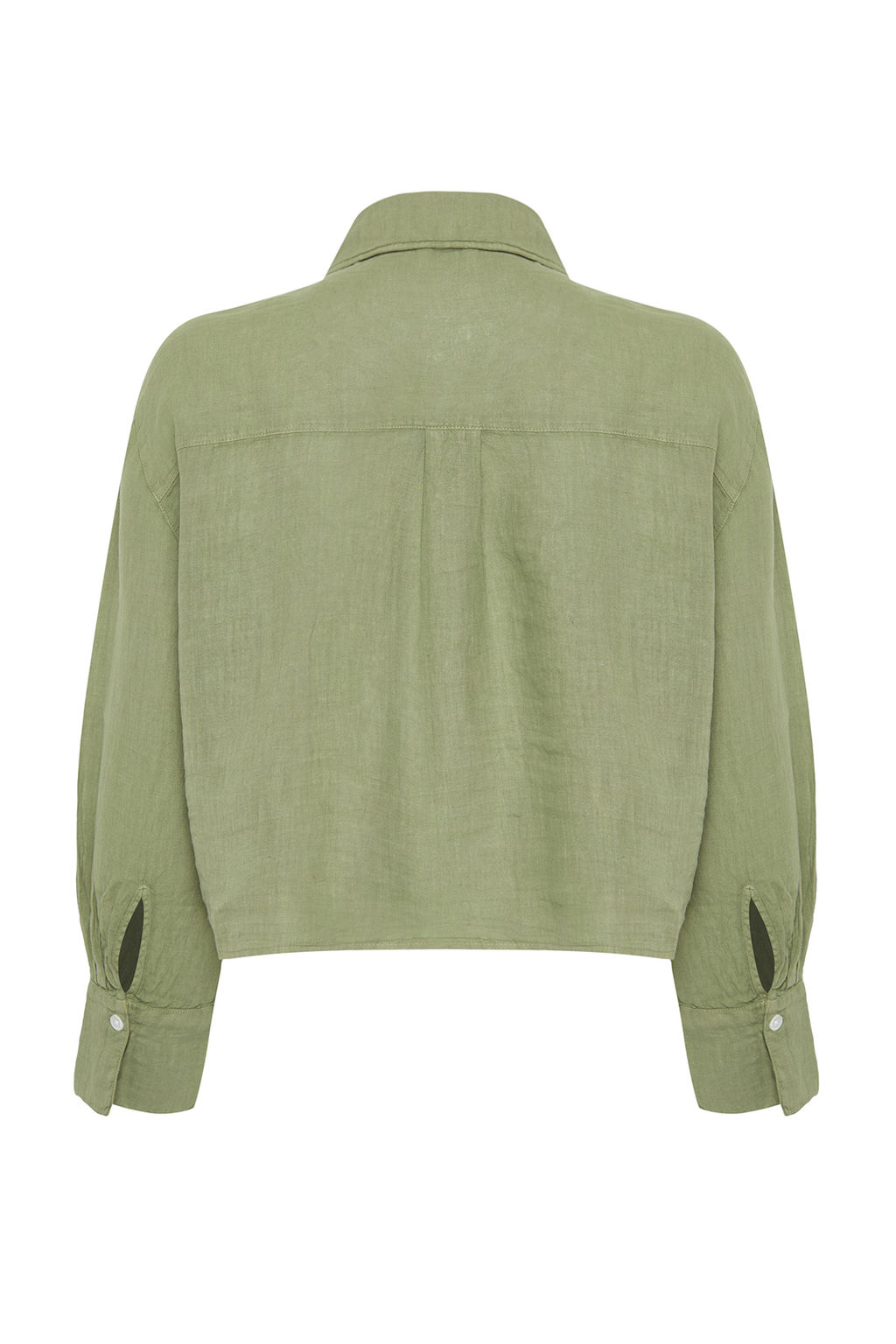 Mint %100 Keten Oversize Gomlek TWOSS24GO00121