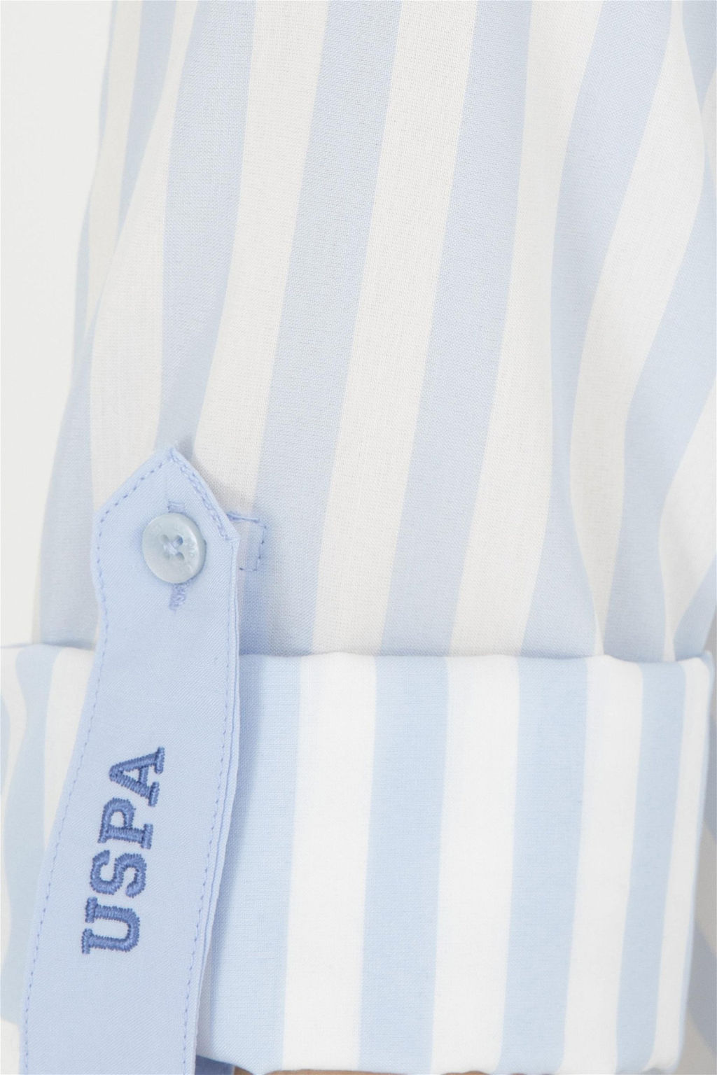 Женская голубая рубашка с длинным рукавом Неожиданная скидка в корзине - U.s. polo assn фото 7