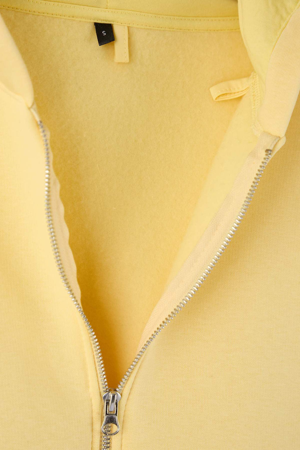 Ac?k Sar? Kal?n Ici Polarl? Kapusonlu Fermuarl? Oversize/Genis Kesim Orme Sweatshirt TWOAW26SW00111 - Trendyolmilla фото 2