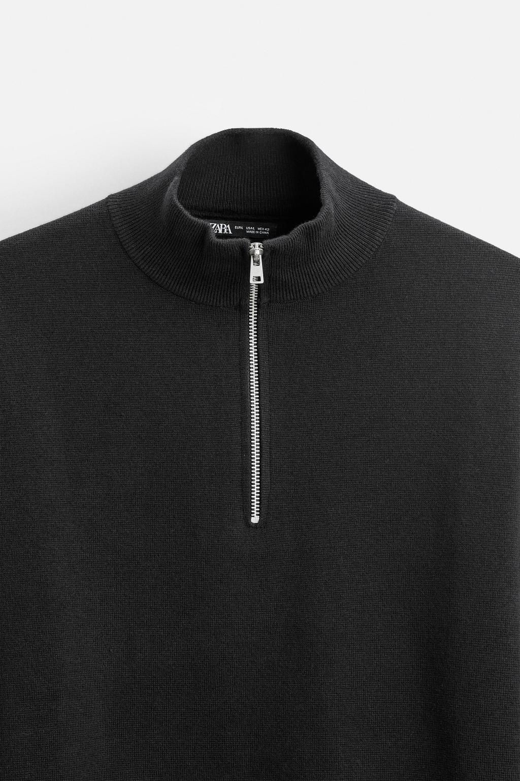 HIGH NECK QUARTER-ZIP SWEATER - Zara фото 16