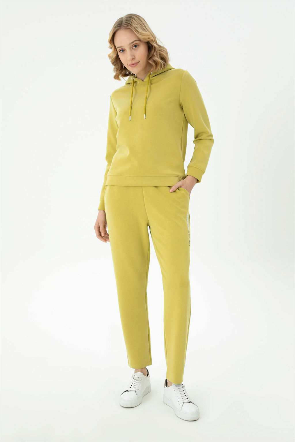 Женский свитшот фисташкового зеленого цвета - U.s. polo assn фото 4