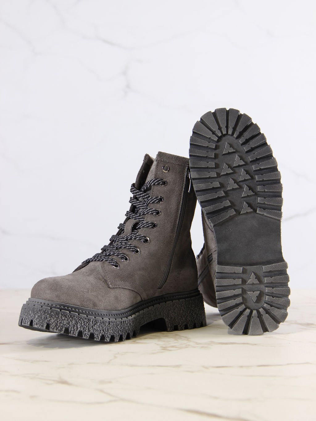 Ботинки EDART 327.22511gr.Серый замок замша/шерсть - Ed'art фото 6