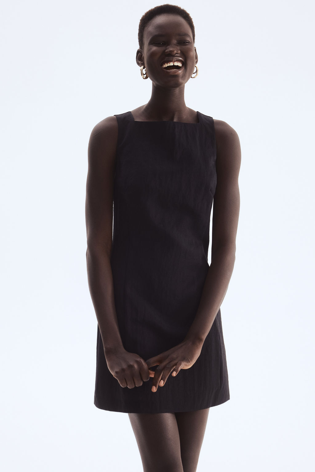 Vestido de sarga con escote cuadrado - H&m фото 7