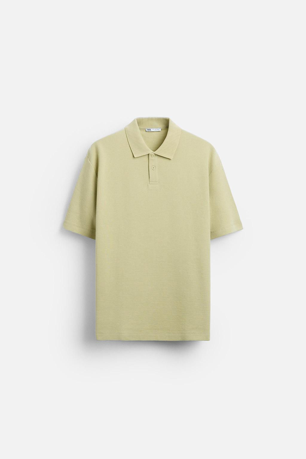 TEXTURED POLO SHIRT - Zara фото 44