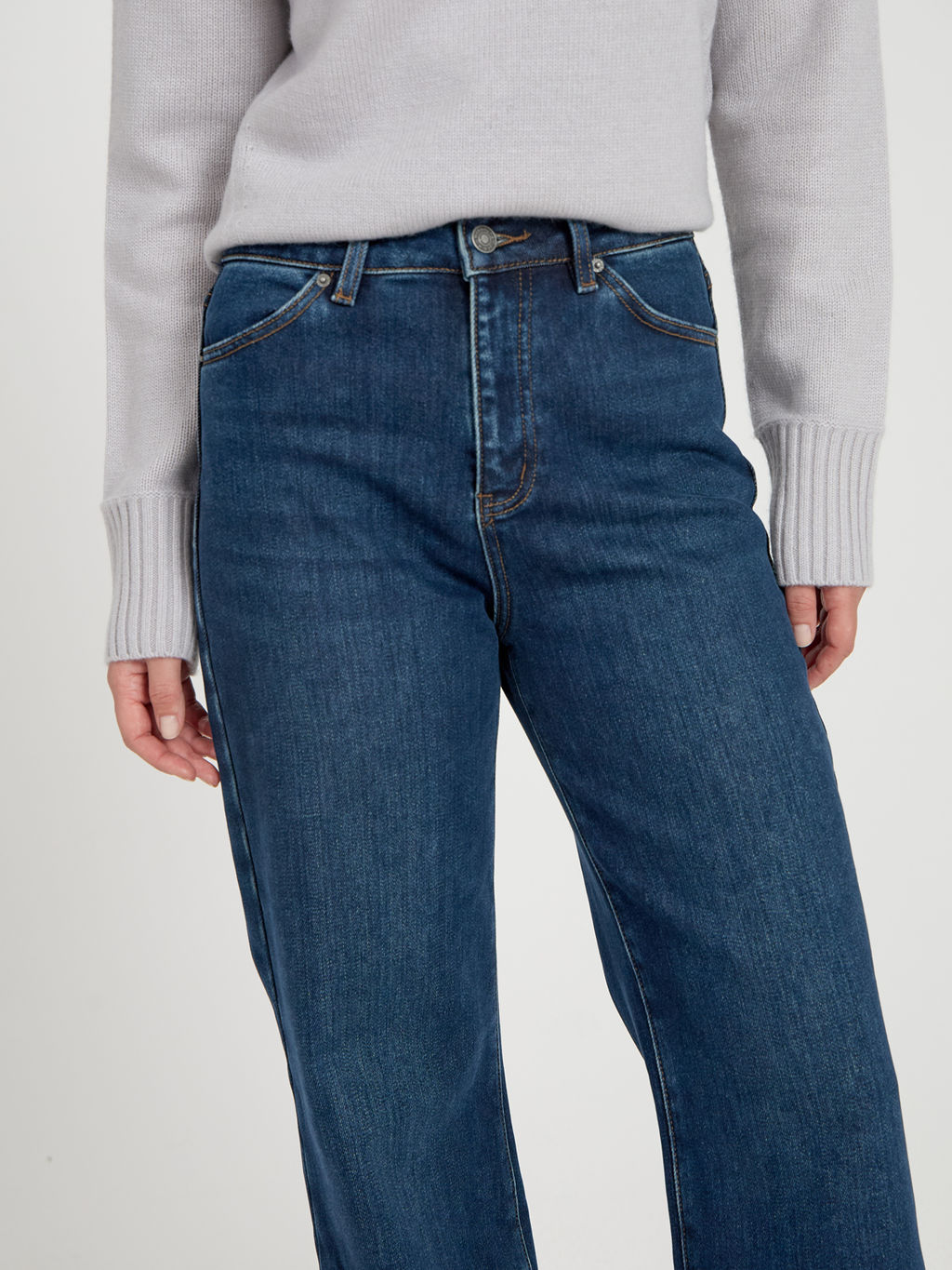 Женские Джинсы Утепленные WIDE LEG - Mossmore фото 8