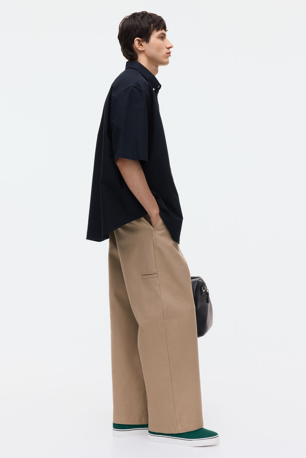 Camisa Oxford de manga corta Relaxed Fit - H&m фото 8