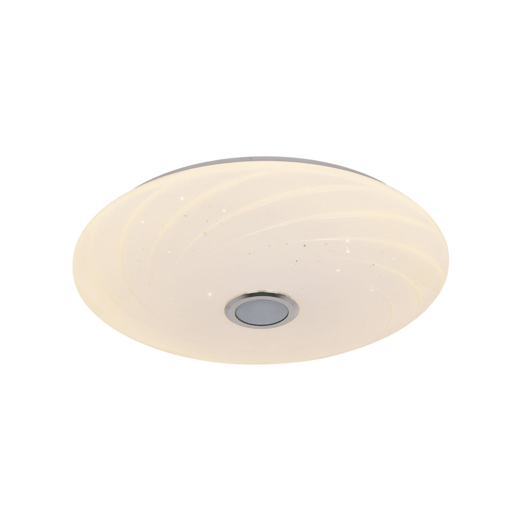 ULI-D291 72W/SW+RGB/50 MERCURY Cветильник светодиодный накладной. Диммируемый. Пульт ДУ (в/к). Встроенная Bluetooth колонка. Теплый свет(3000К)/Белый свет(4000К)/Дневной свет(6500К)/RGB. 5700Лм. TM Uniel - Volpe фото 7