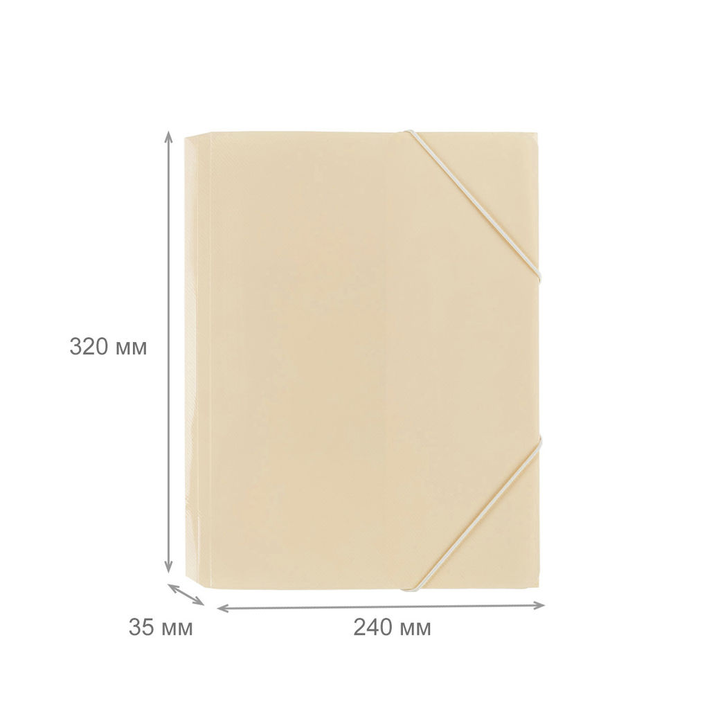 Expert Complete Trend Pastel Pastel Папка на резинке A4 600 мкм 35 мм диагональ 5 шт. ванильный EC234430