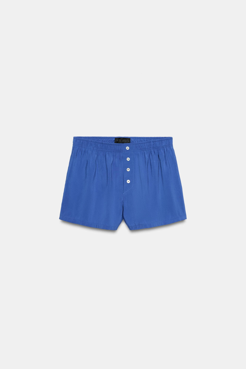 SHORTS FLUIDOS GOMA BOTONES / Cobalto - Zara фото 4