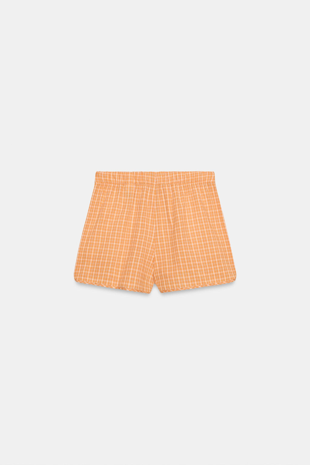 SHORTS CUADROS / Naranja - Zara фото 8