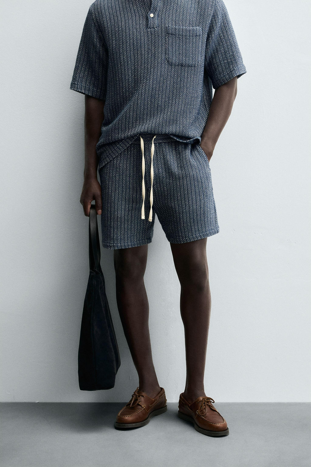JACQUARD TEXTURED BERMUDA SHORTS - Zara фото 2
