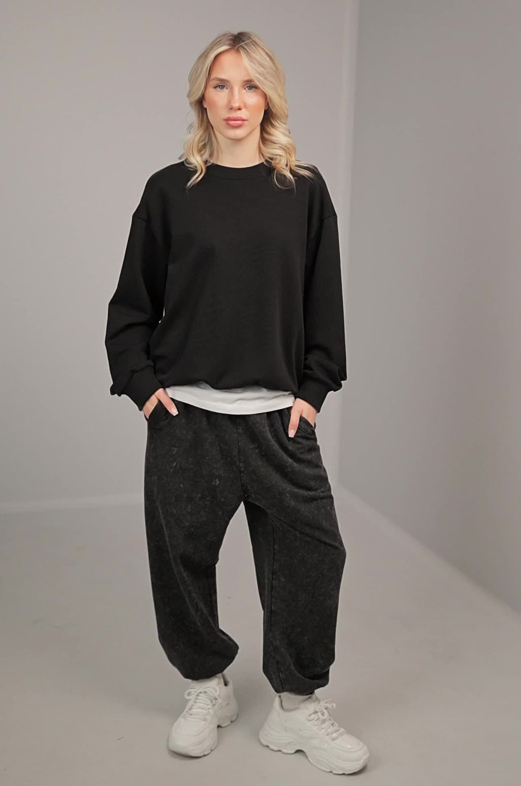 Женские брюки из футера двухнитки Happyfox