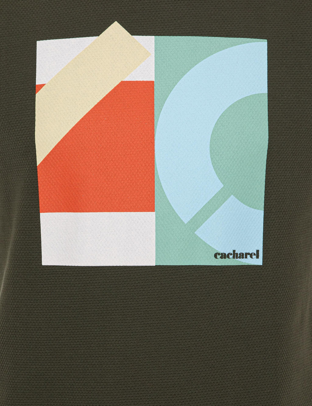 Haki Bisiklet Yaka Slim Fit T-Shirt - Cacharel фото 6