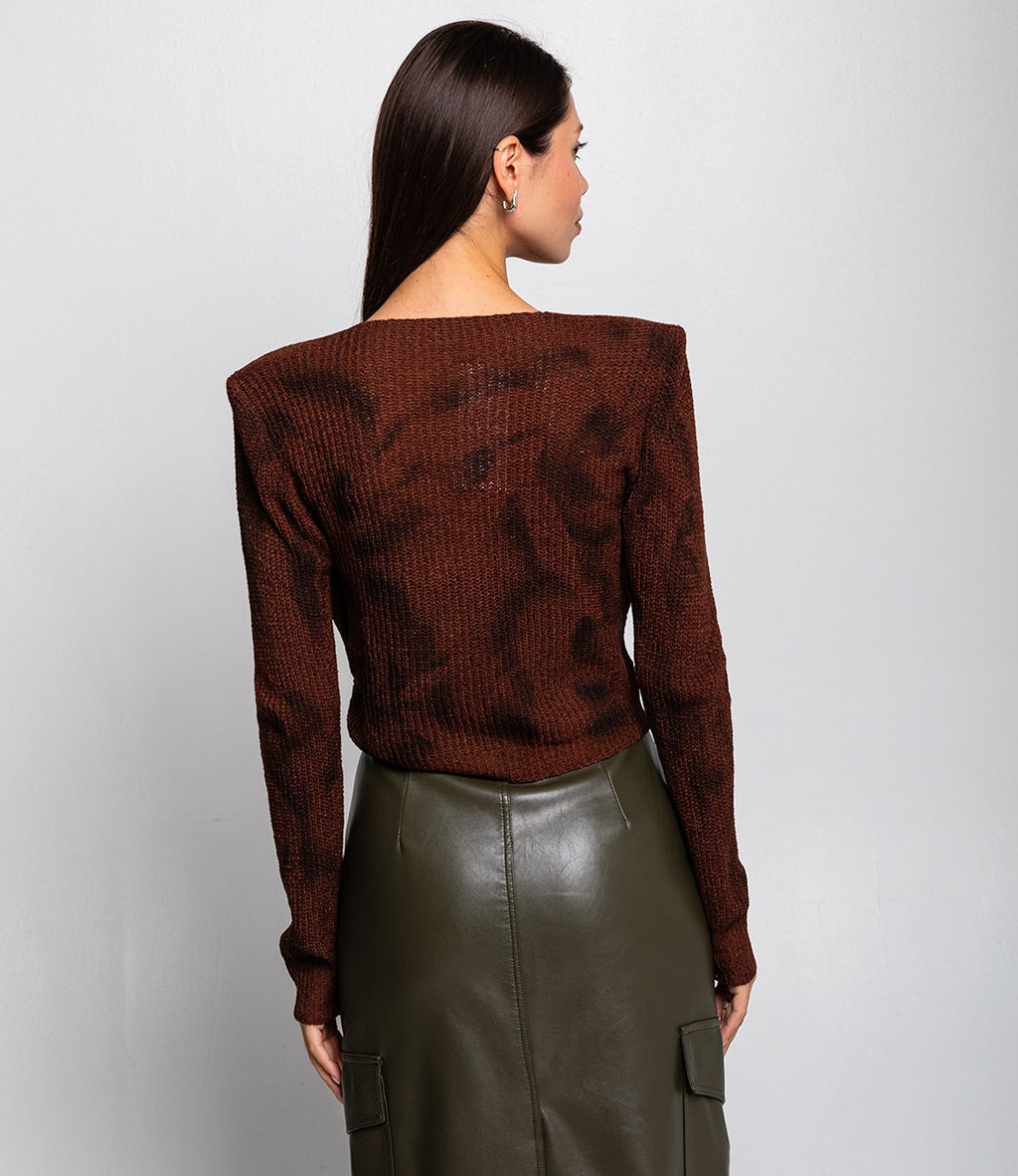 Джемпер #КТ1143, шоколадный - Dommod фото 3