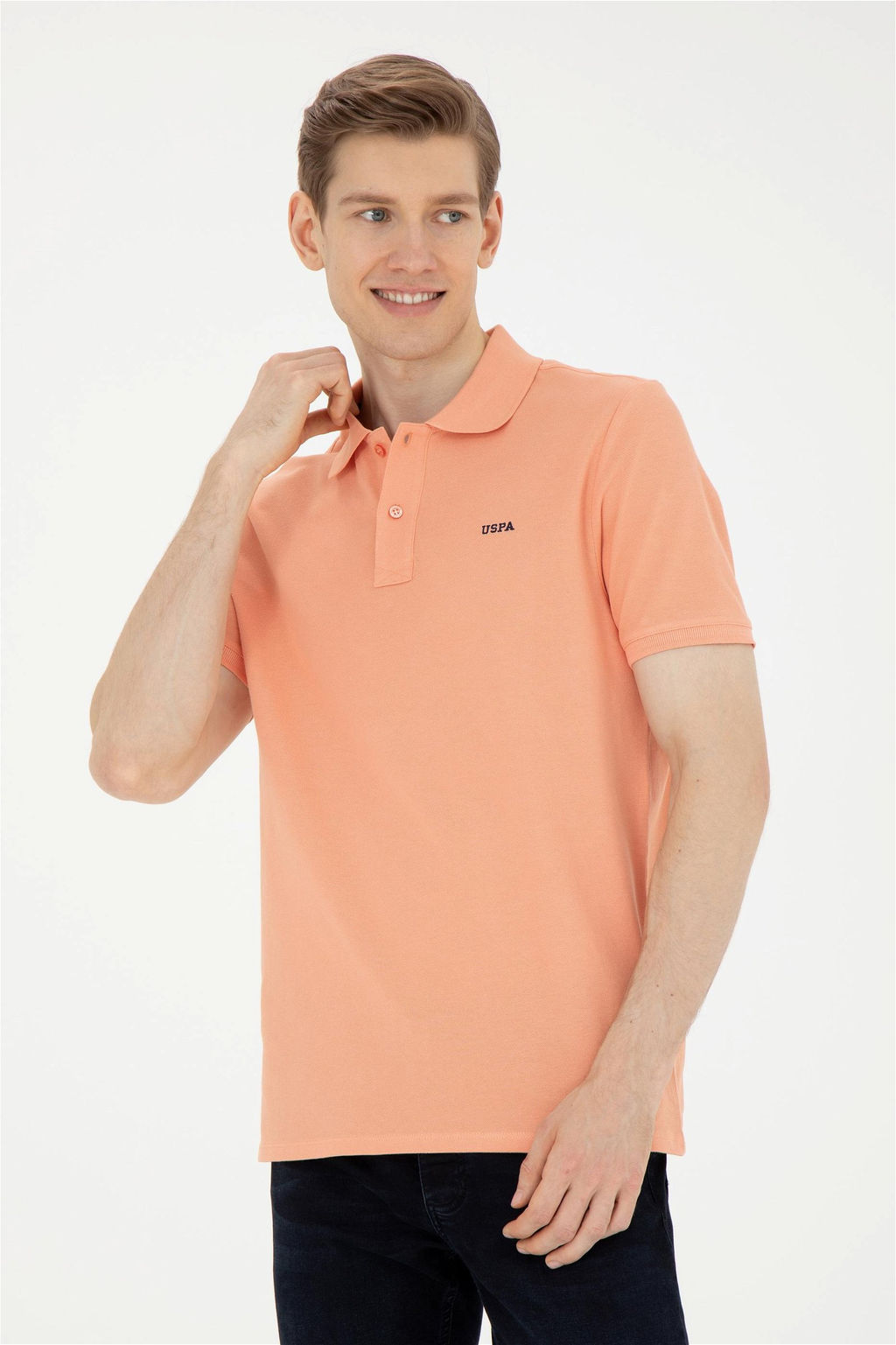 Мужская базовая футболка Salmon - U.s. polo assn фото 3