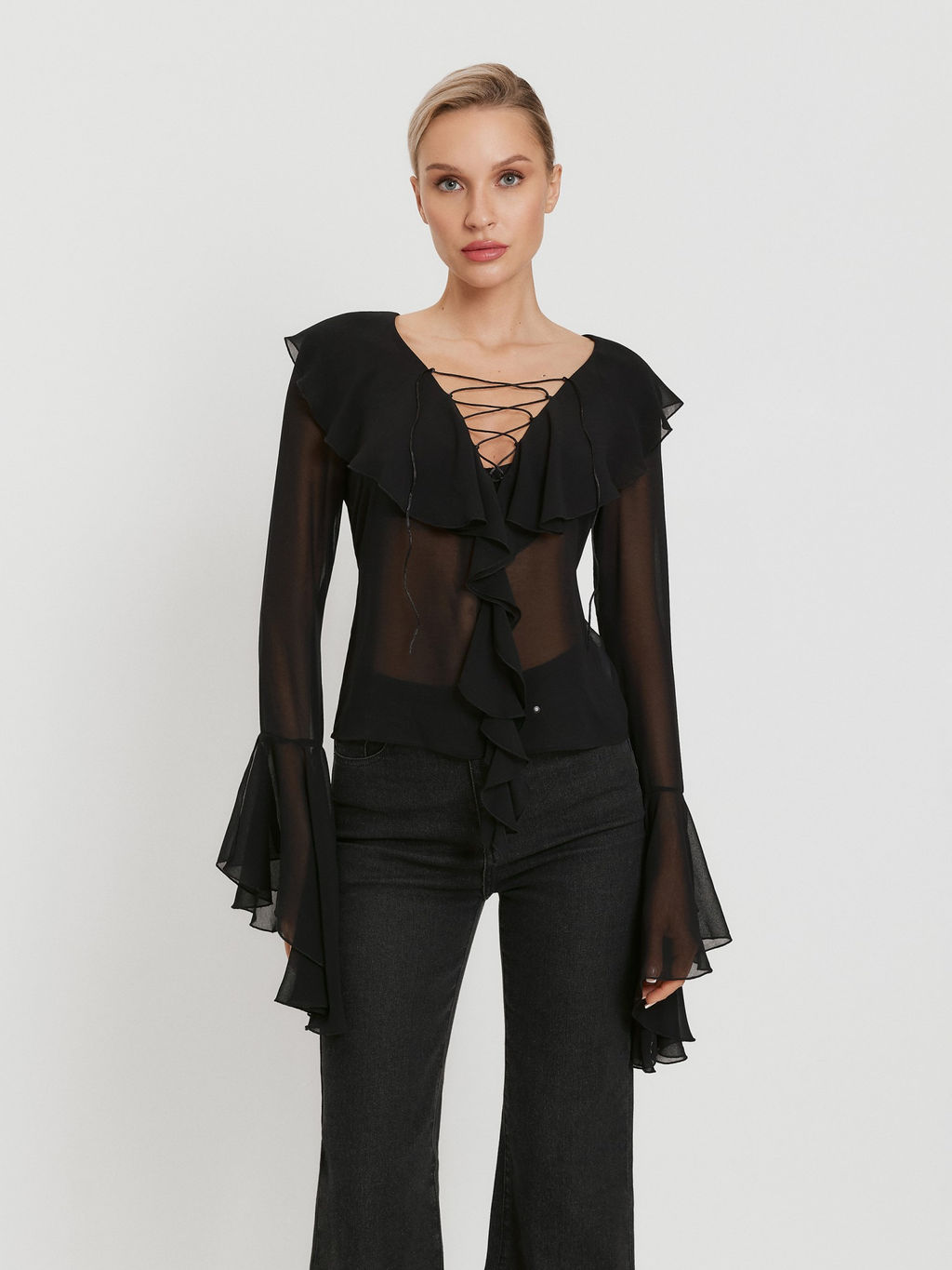 Infinity /  Блузка жен. Fitzgeralda черный - Infinity Lingerie фото 3
