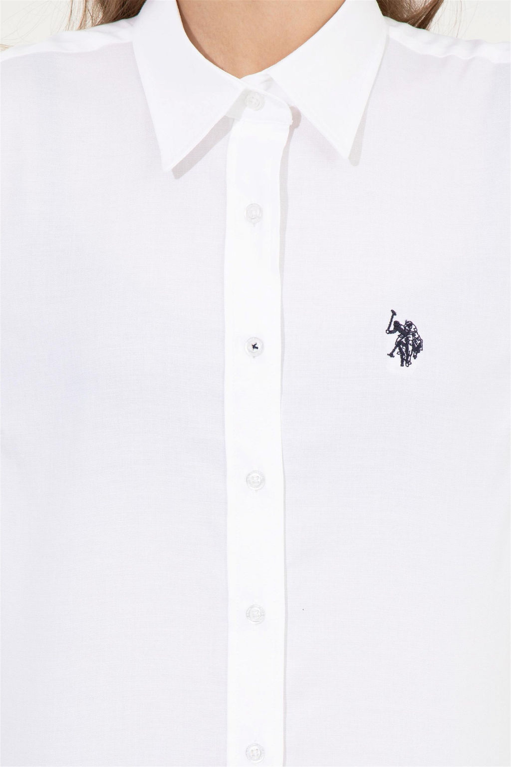 Рубашка женская белая Uzunkol Basic - U.s. polo assn фото 12
