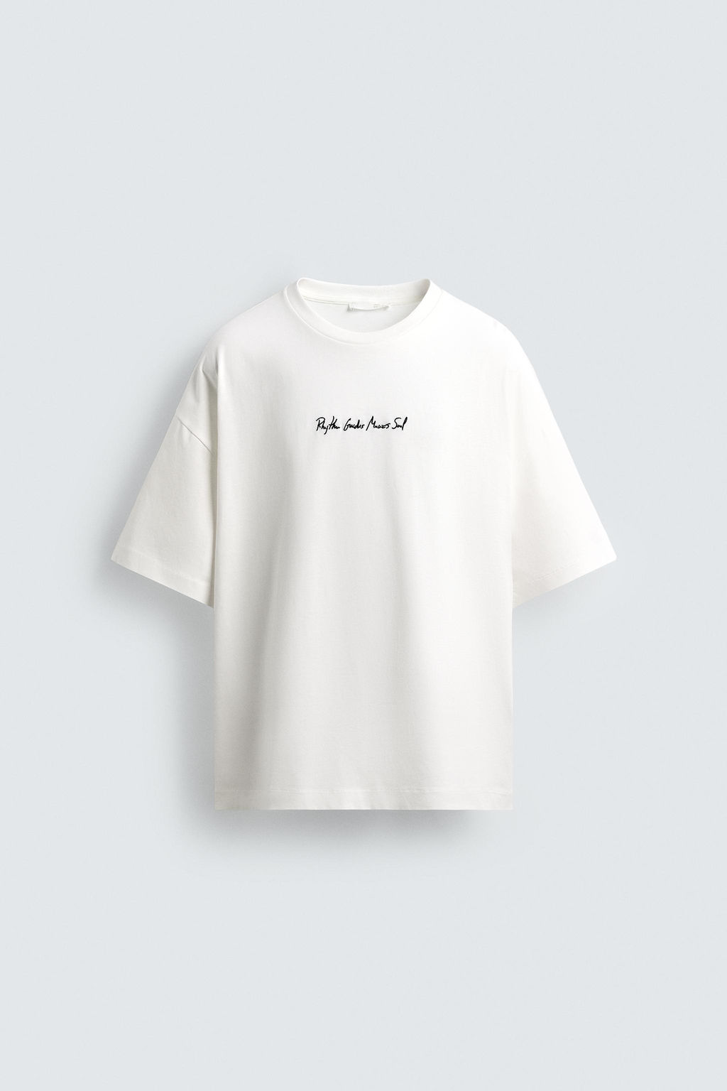 EMBROIDERED SLOGAN T-SHIRT - Zara фото 7