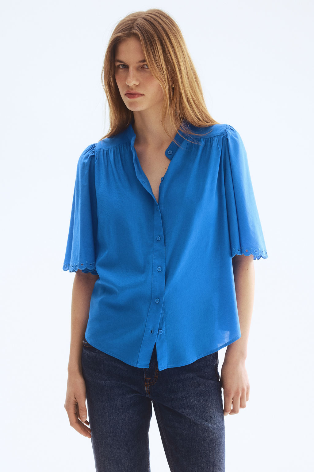Blusa en mezcla de algod?n - H&m фото 6