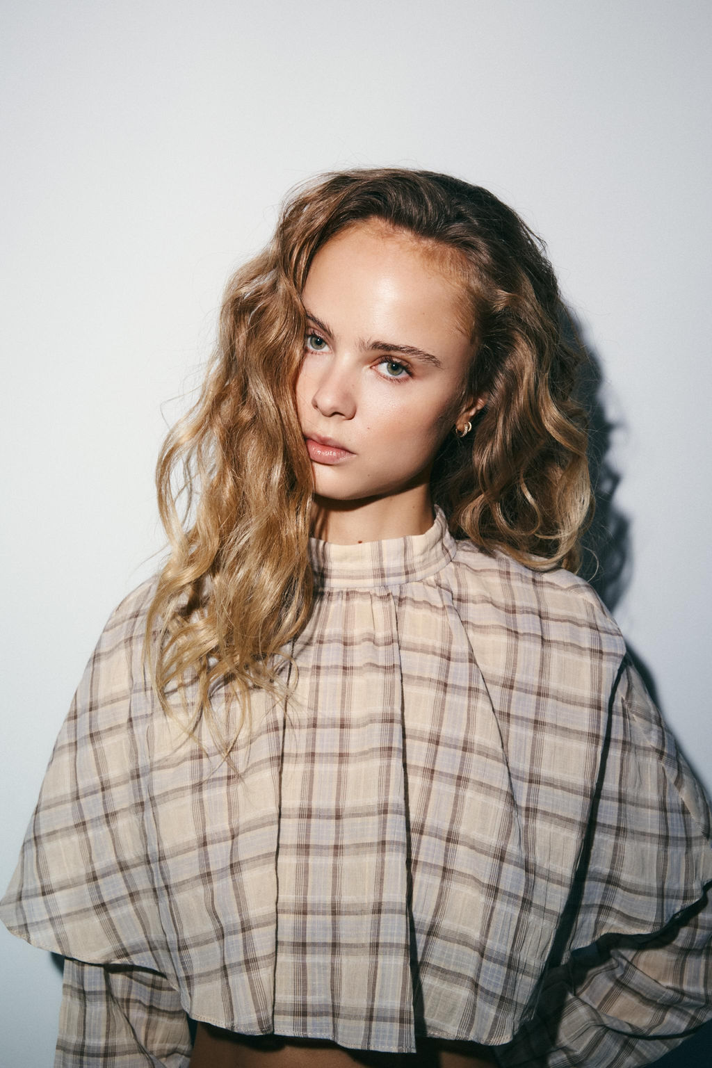 CHECK CAPE CROP TOP - Zara фото 3