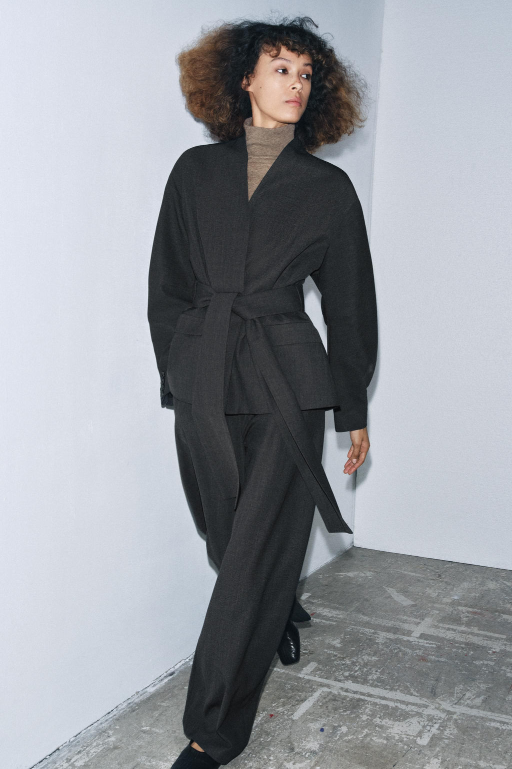 ZW COLLECTION BALLOON TROUSERS WITH WOOL - Zara фото 5