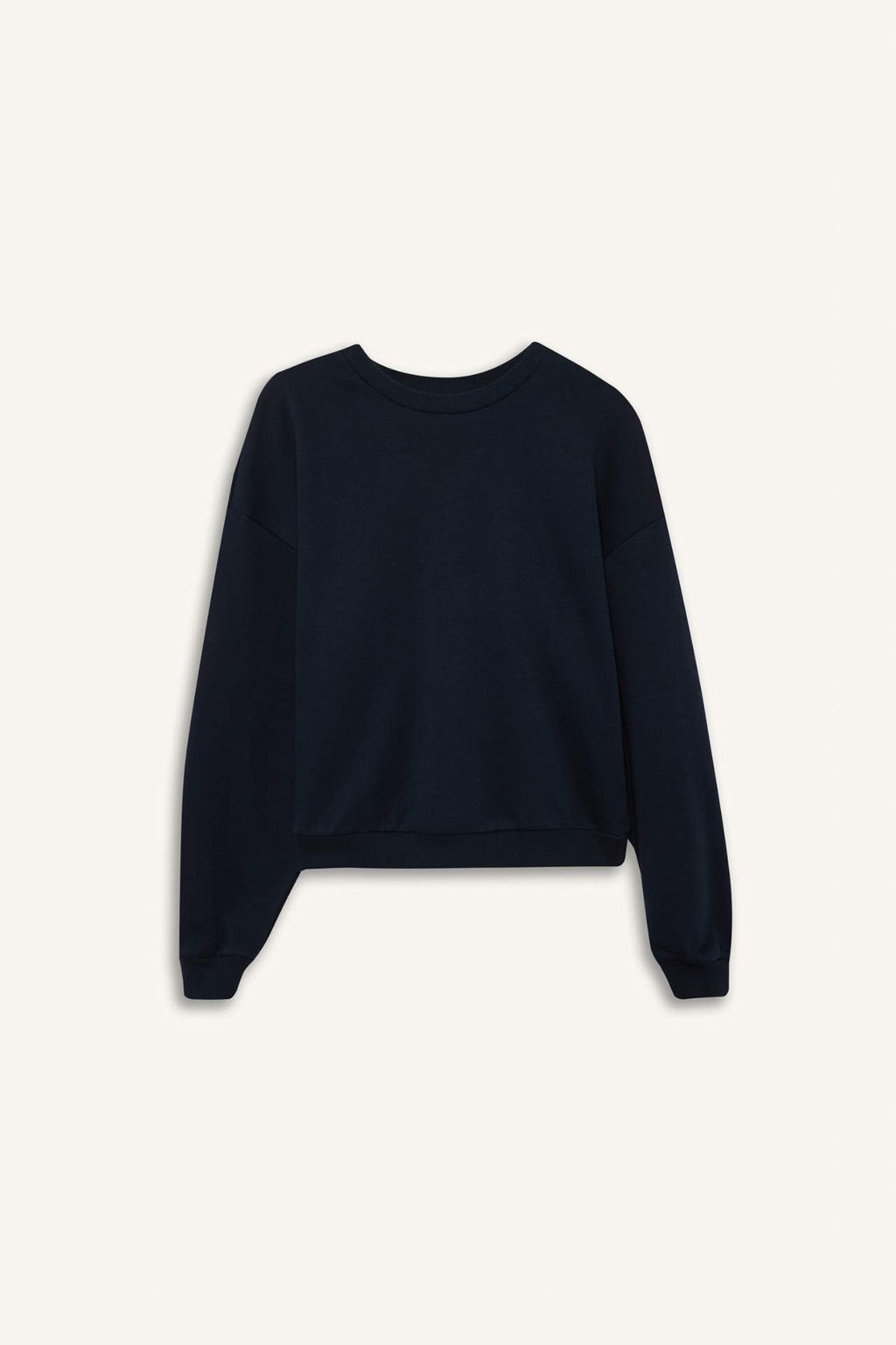 Regular Fit Bisiklet Yaka Kal?n Basic Duz Sweatshirt - Defacto фото 8