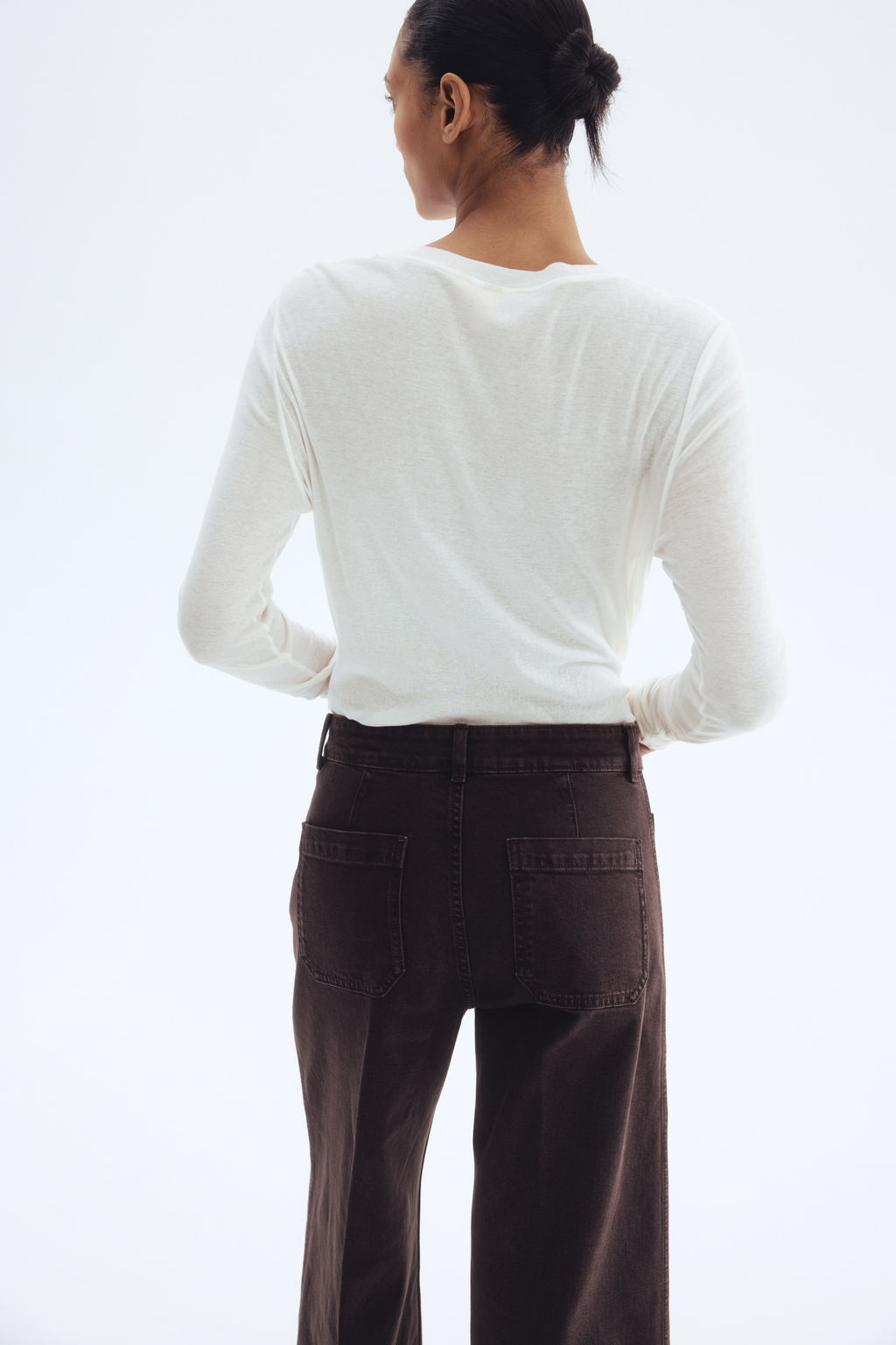 Wide High Ankle Jeans - H&m фото 7