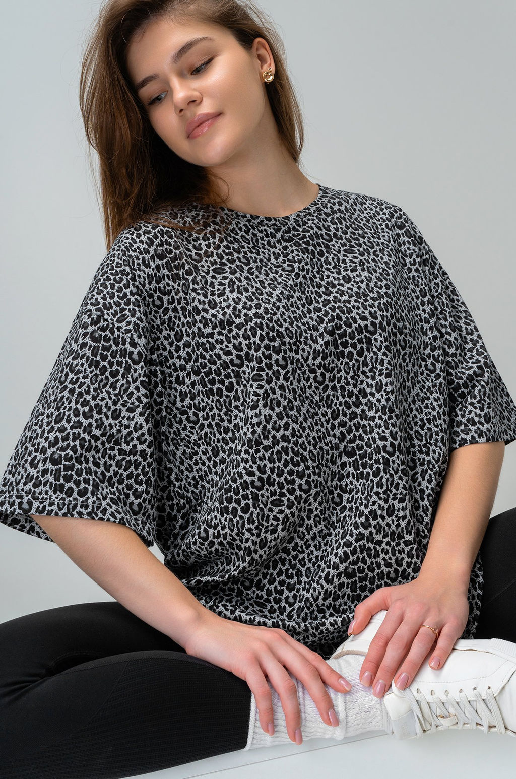 Женская футболка оверсайз Happyfox