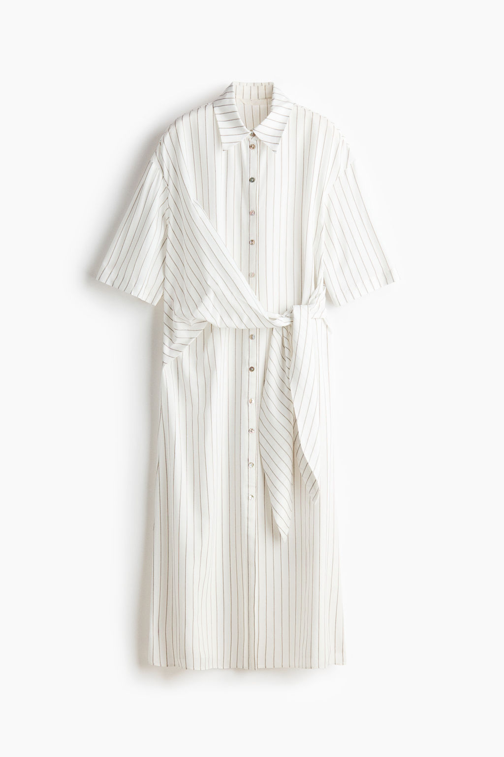 Vestido camisero con lazada - H&m фото 6