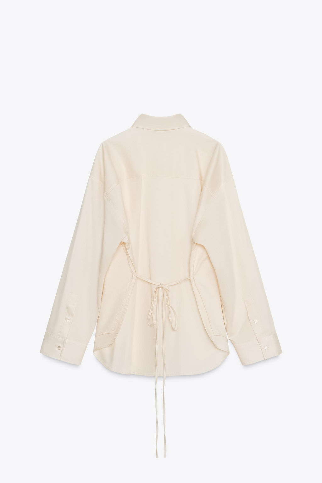 OVERSIZE SHIRT WITH TIE - Zara фото 7