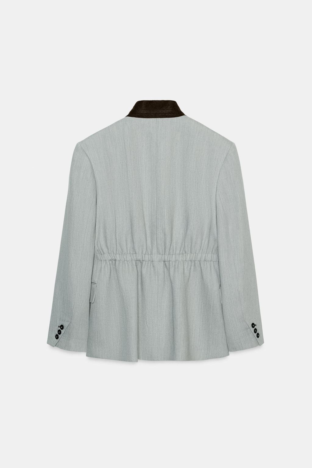 ZW COLLECTION CONTRAST COLLAR BLAZER - Zara фото 8