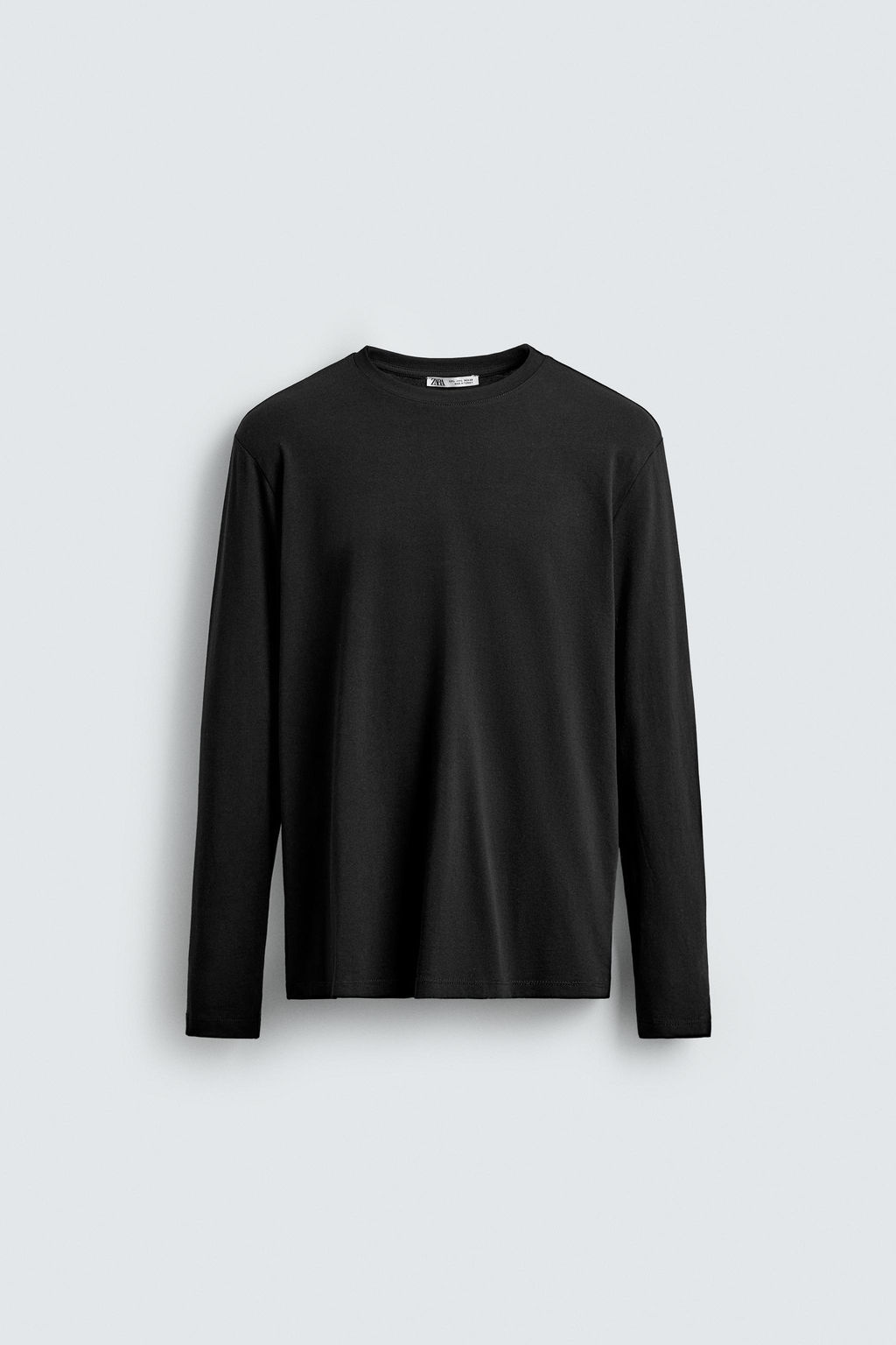 CAMISETA SLIM FIT B?SICA / Negro - Zara фото 6