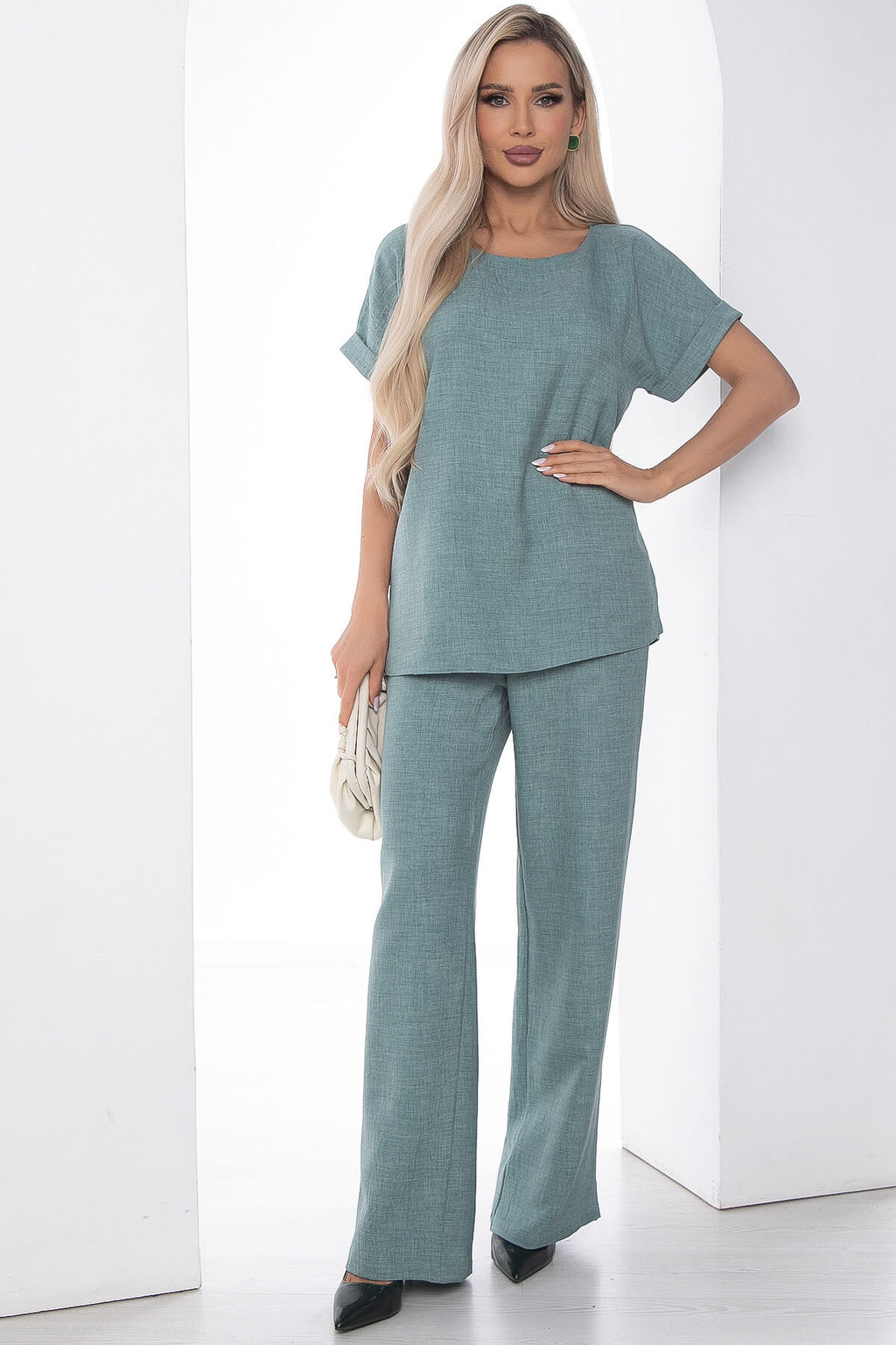 Костюм Летний бриз зеленый К10130 - Lt collection фото 4