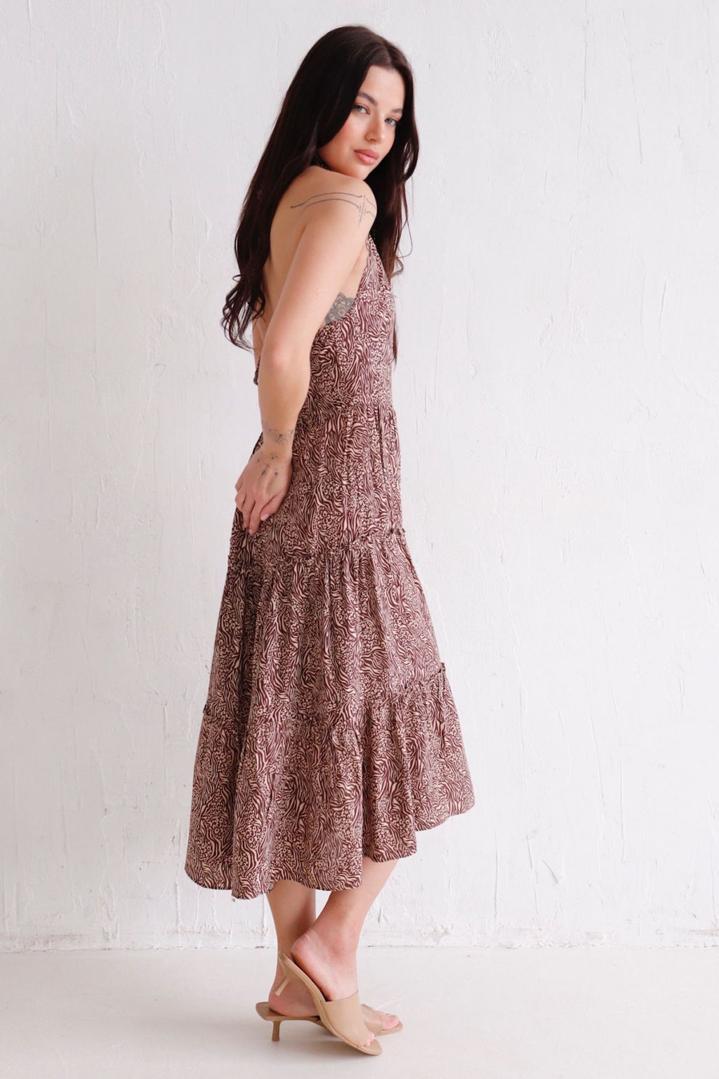 Martichelli Платье-американка коричневое  фото 8