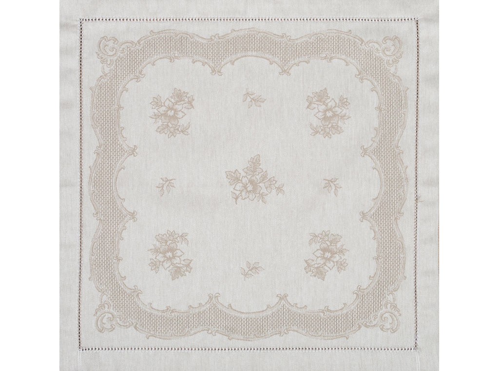 01с-44ЯК Салфетка 45*45 "Татьяна" цв. бежевый (по 6 шт
