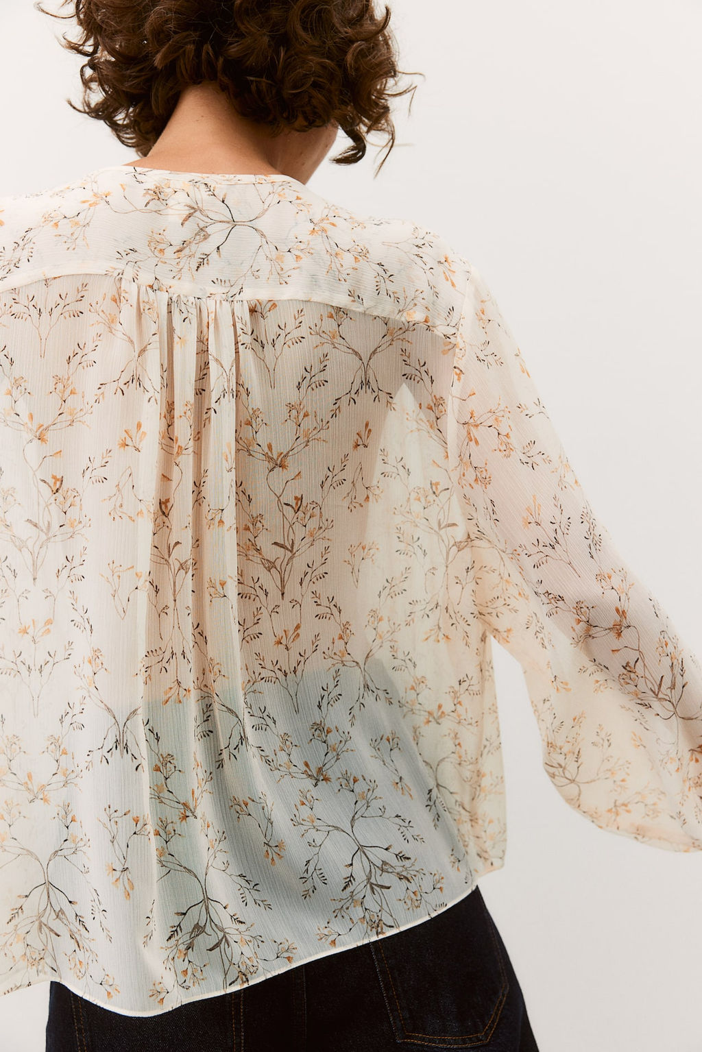 Blusa con ribete de volantes - H&m фото 4