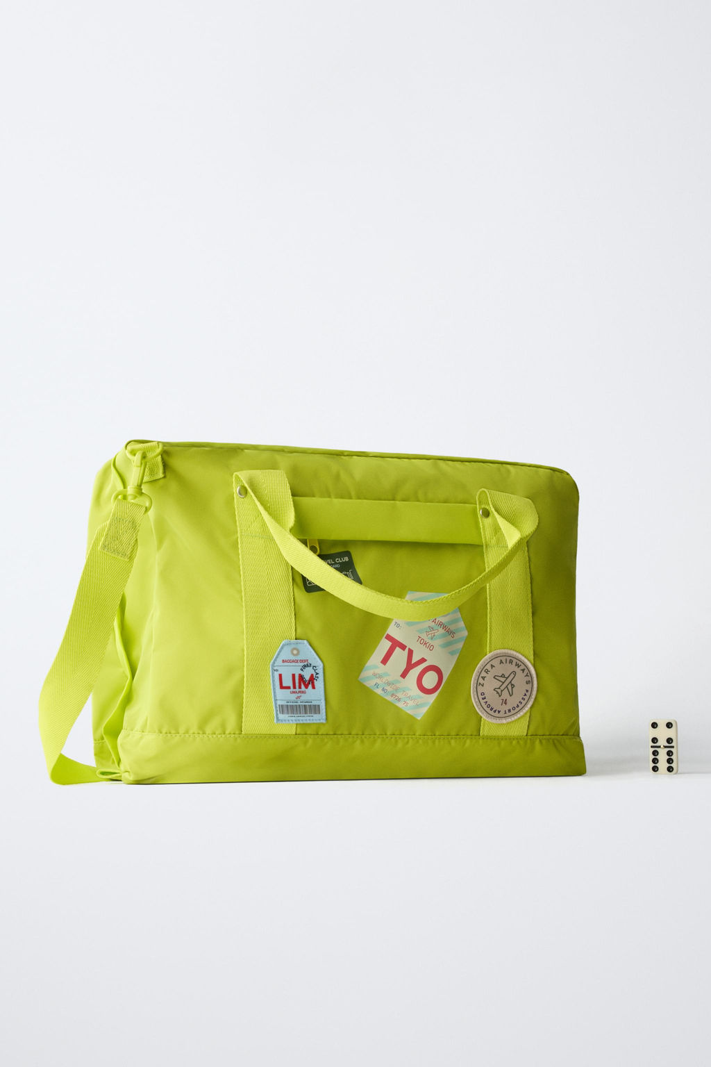 MOCHILA DE VIAJE PARCHES / Amarillo - Zara фото 11