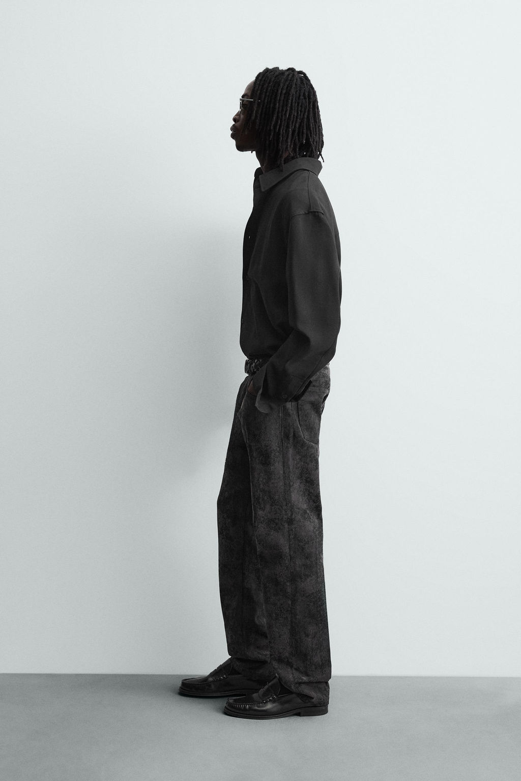 ABSTRACT JACQUARD STRAIGHT-LEG JEANS - Zara фото 4