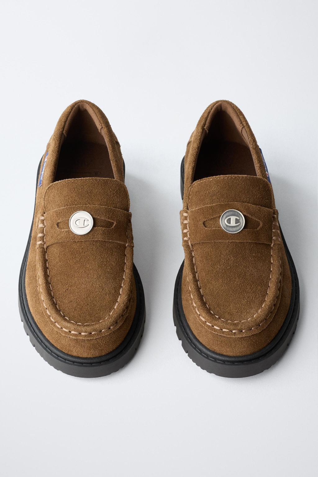 CHAMPION ® X ZARA LEATHER LOAFERS  фото 4