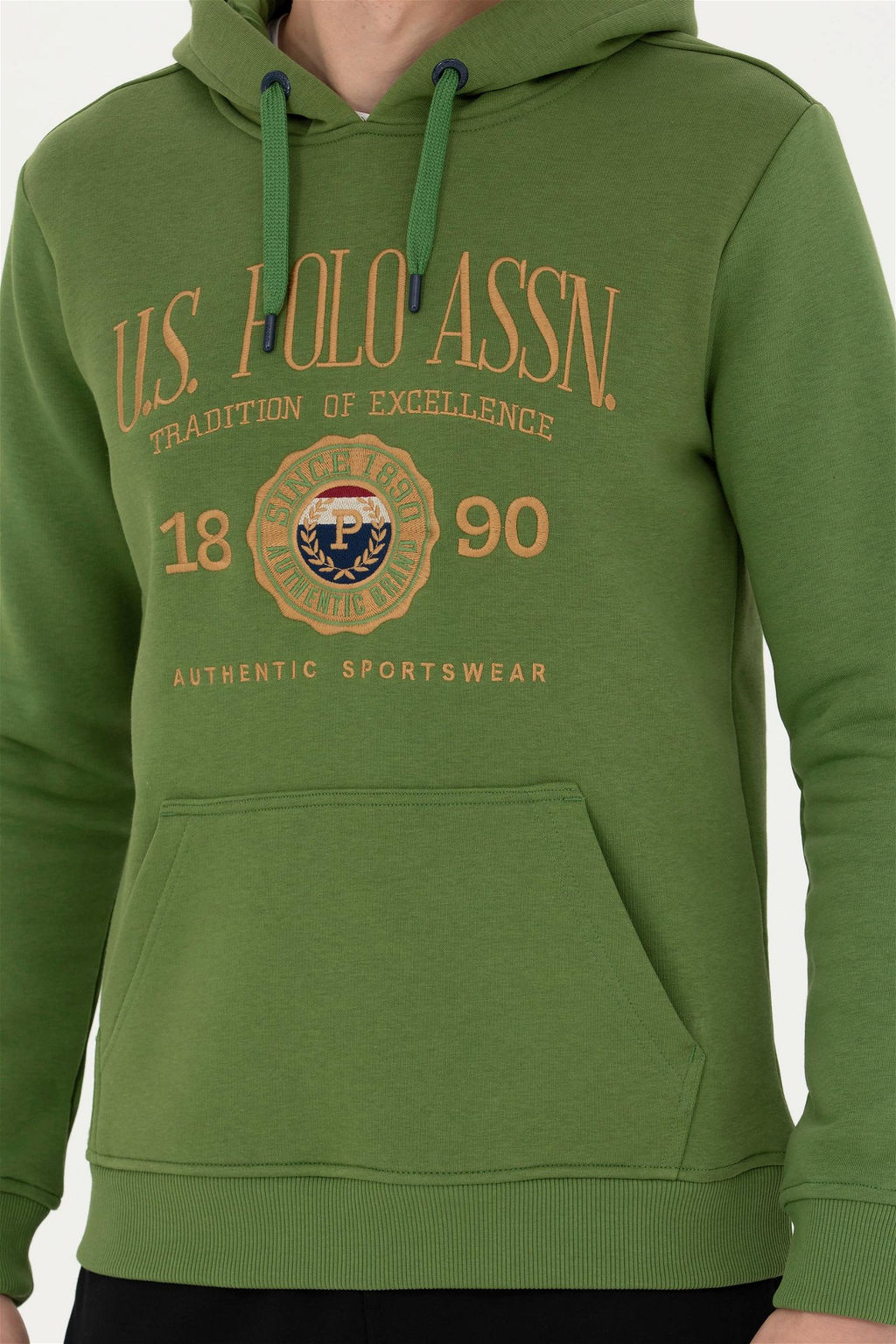 Мужской зеленый свитшот - U.s. polo assn фото 13