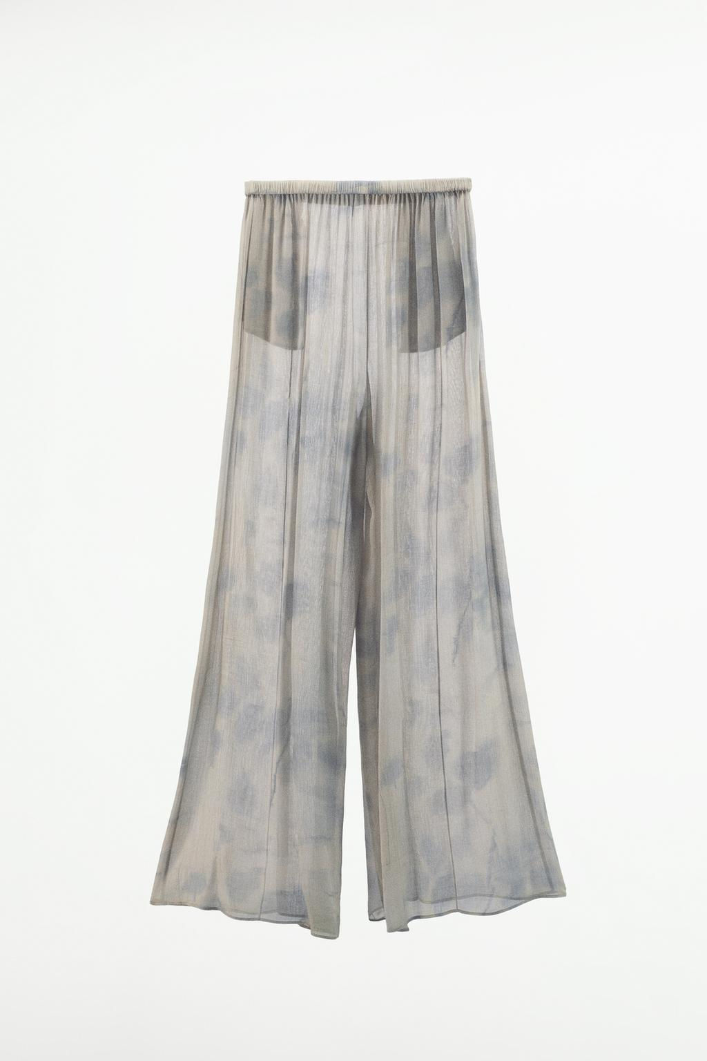 FLOWING TIE-DYE TROUSERS - Zara фото 4