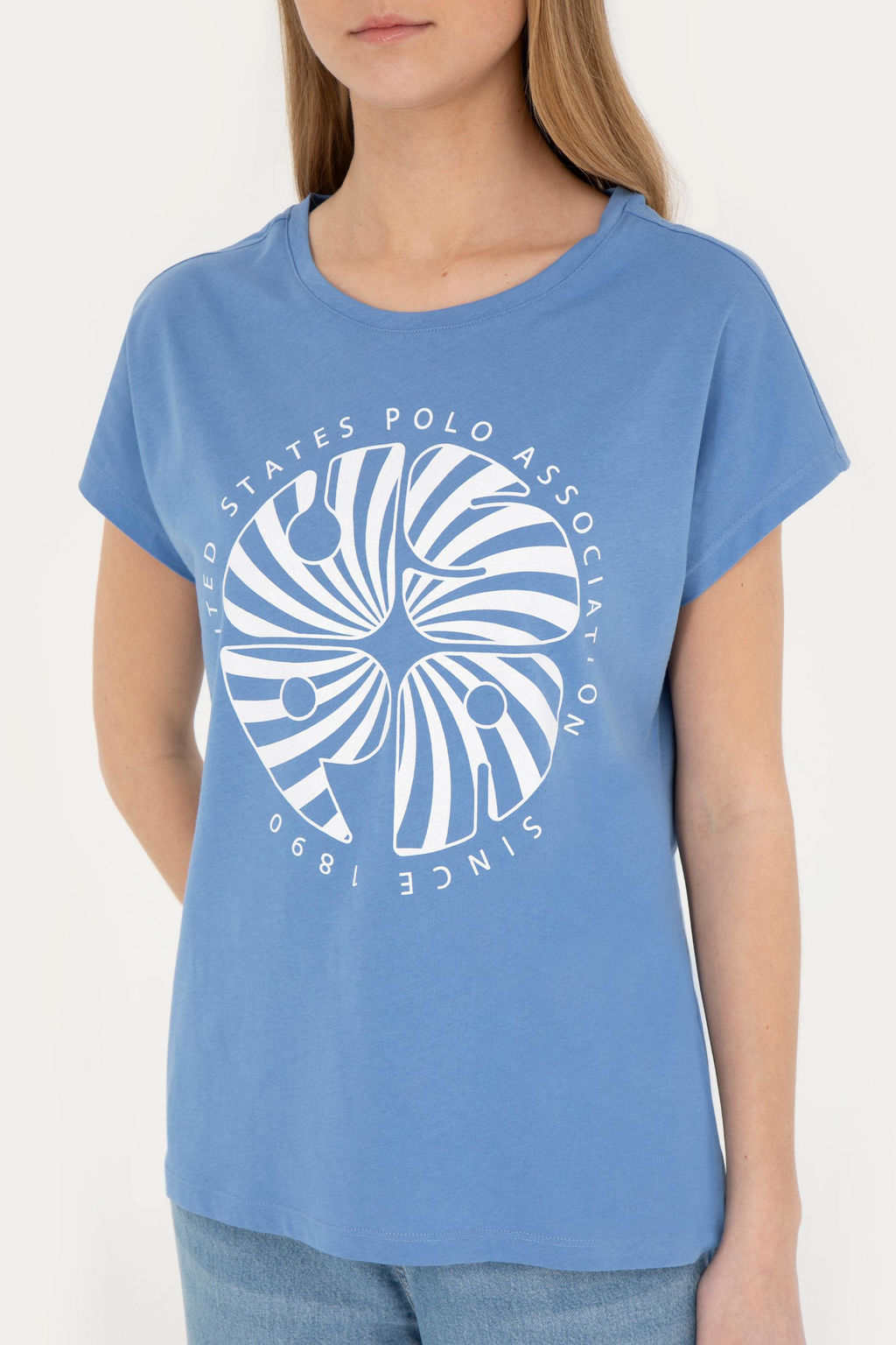 Женская темно-синяя футболка - U.s. polo assn фото 13